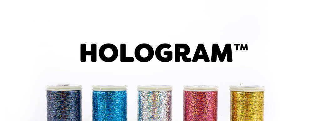 WonderFil Hologram Fil polyester plat Hologram au choix 300m