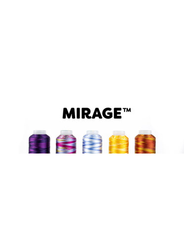 Wonderfil Mirage Fil rayon multicolore 30wt Mirage