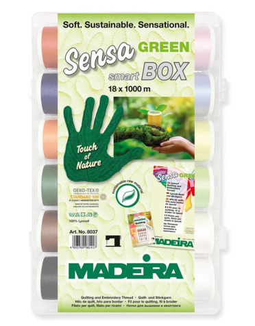 Madeira Madeira Sensa Green Smartbox quilting thread pack 1000m (18 spools)