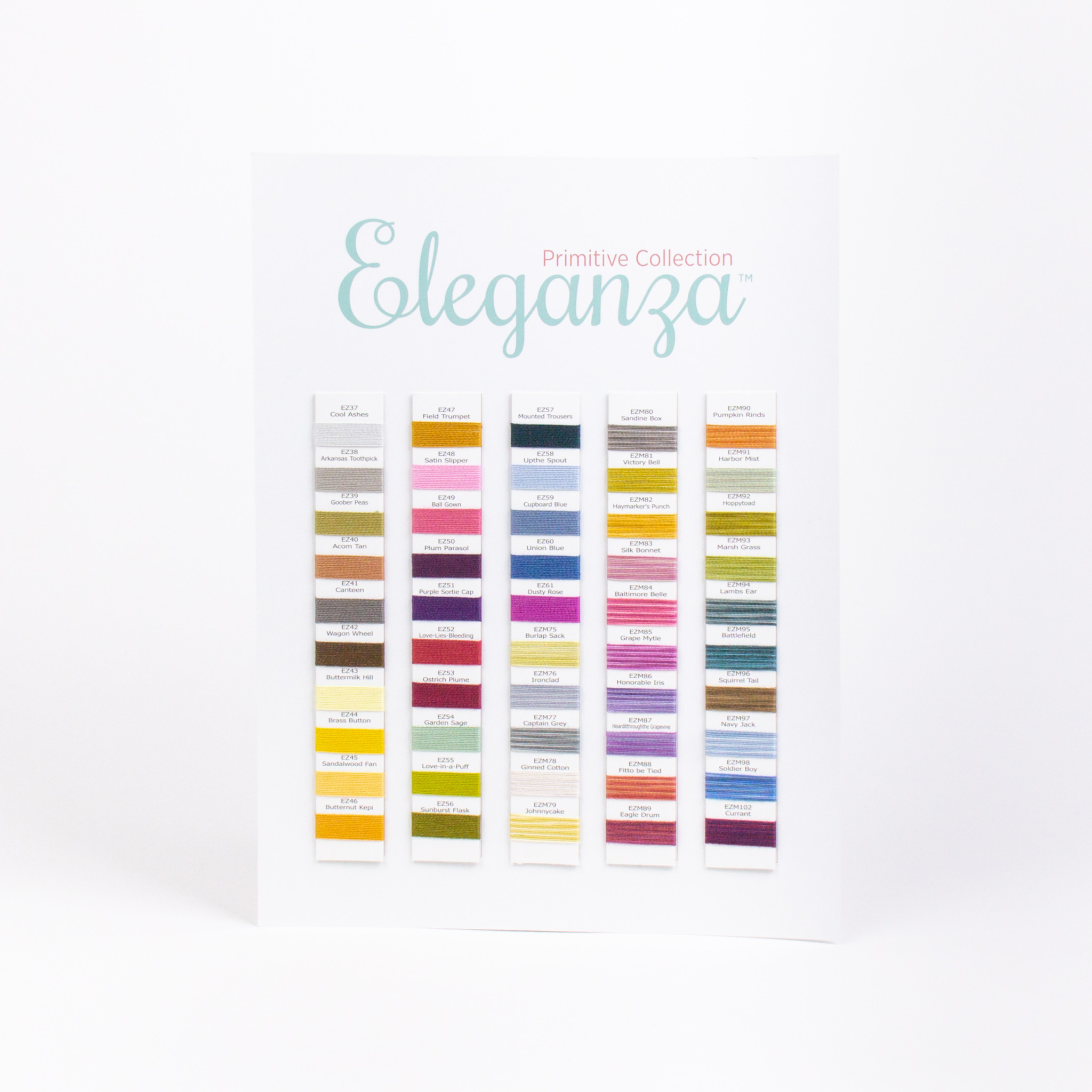 WonderFil Eleganza WonderFil Eleganza Sue Spargo colour Chart