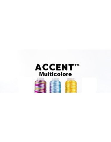 WonderFil Accent Fil rayon 12wt Accent multicolore 400m