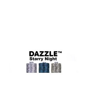 WonderFil Dazzle Dazzle metallic 8wt thread Starry Night select your style