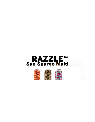 WonderFil Razzle Razzle Sue Spargo multicoloured rayon 8wt thread select your style 46m