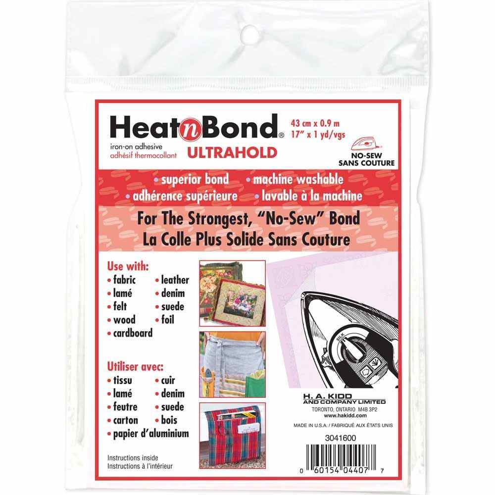 HeatnBond HeatNbond ultra hold iron-on adhesive sheets - 43cm x .9m (17″ x 1yd) pkg.