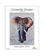 Libexpression Patron d'art textile Éléphant 30 x 24po