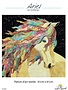 Libexpression Patron d'art textile Ariel cheval 24 x 24po