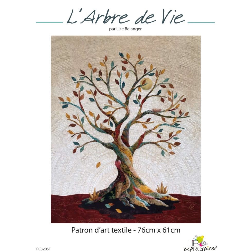 Libexpression Textile art pattern Tree of life 30X24 inchs