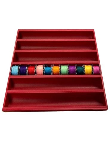 Boite rangement canette et 25 canettes plastiques  Bobbin storage, Fat  quarters sewing, Jewellery storage