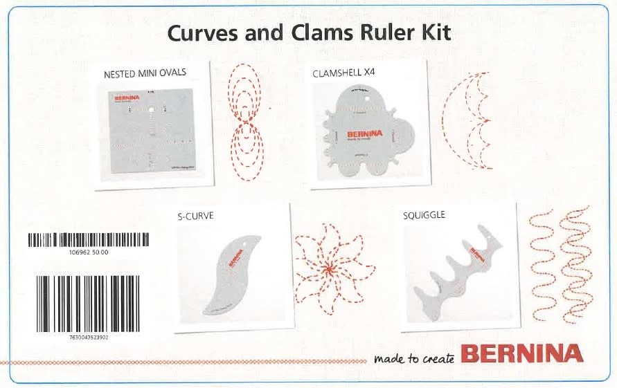 Bernina Bernina ensemble de règles curves and clams