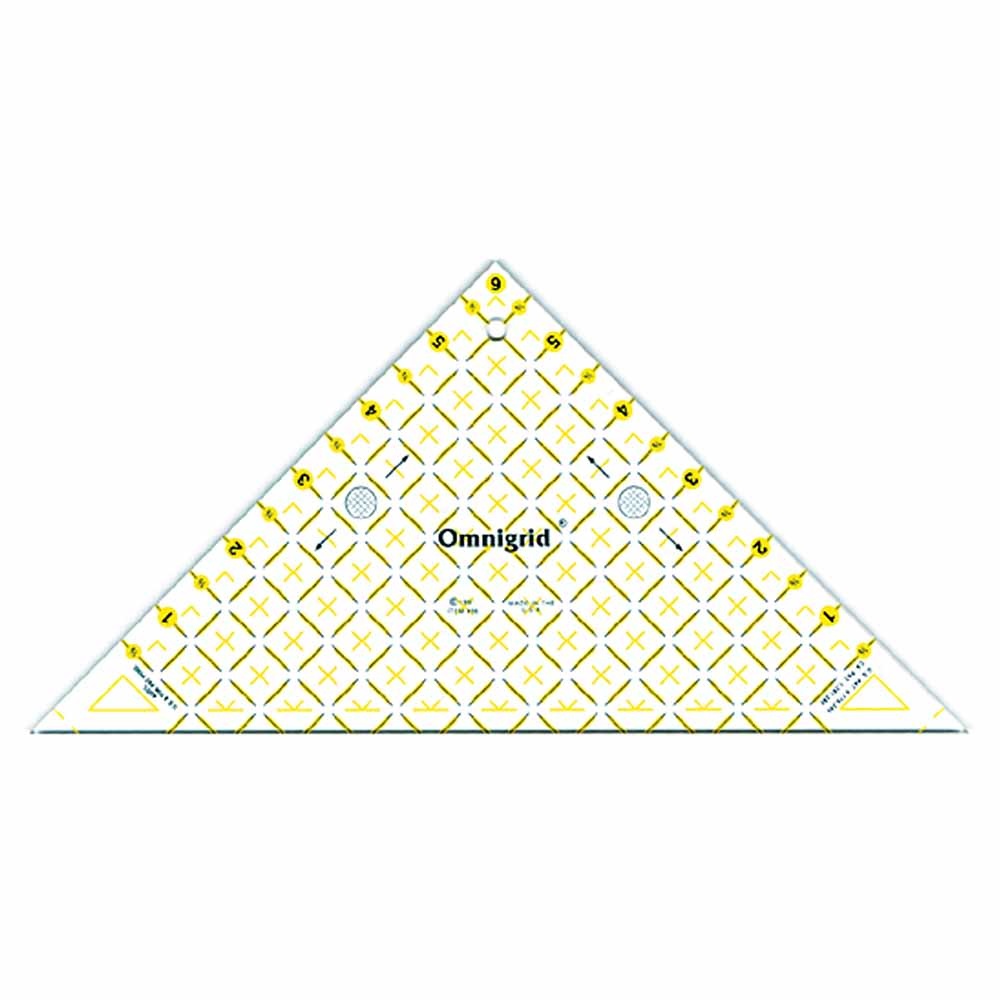 Omnigrid OMNIGRID Triangle Ruler for 1⁄2″ Square Triangles - 6″ (15.2cm)