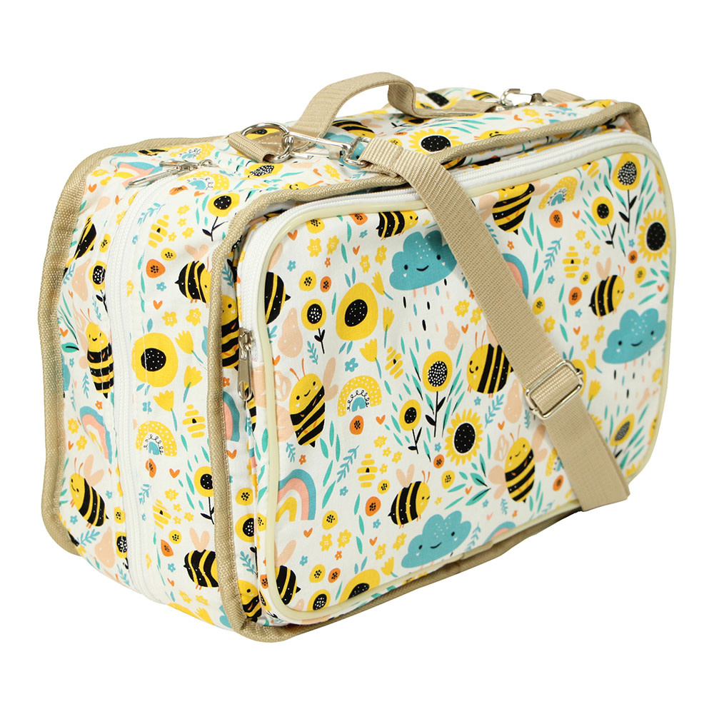 Vivace VIVACE Craft/Accessories Tote - Bumblebee - 33 x 25 x 13cm (13in x 10in x 5in)