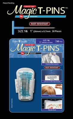 Taylor Seville Originals Épingles Magic T-Pins grosseur 16 paquet de 50
