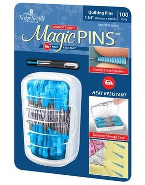 Taylor Seville Originals Magic Pins regular quilting 1.75 in 100 pins