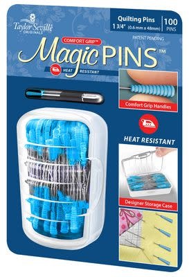 Taylor Seville Originals Magic Pins regular quilting 1.75 in 100 pins