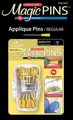 Taylor Seville Originals Magic Pins applique regular 1in, 50 pins