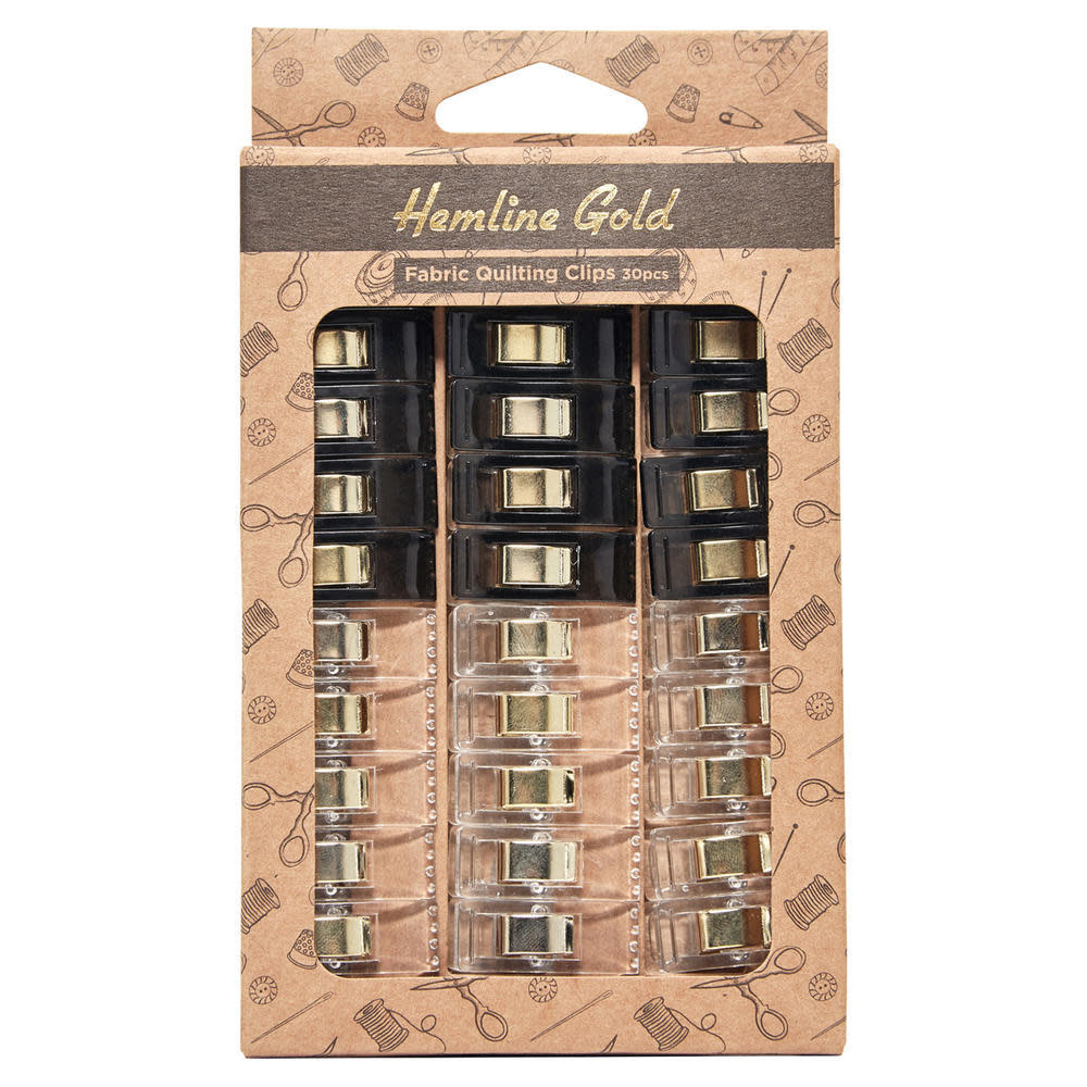 Hemline Gold HEMLINE GOLD Pinces de courtepointière (paquet de 30)