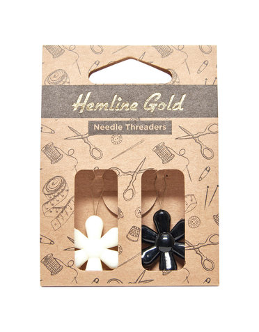 Hemline Gold HEMLINE GOLD Enfileur d'aiguille en fleur (paquet de 2)