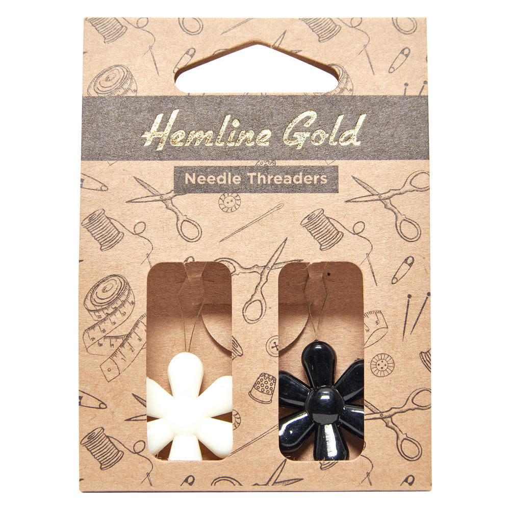 Hemline Gold HEMLINE GOLD Enfileur d'aiguille en fleur (paquet de 2)