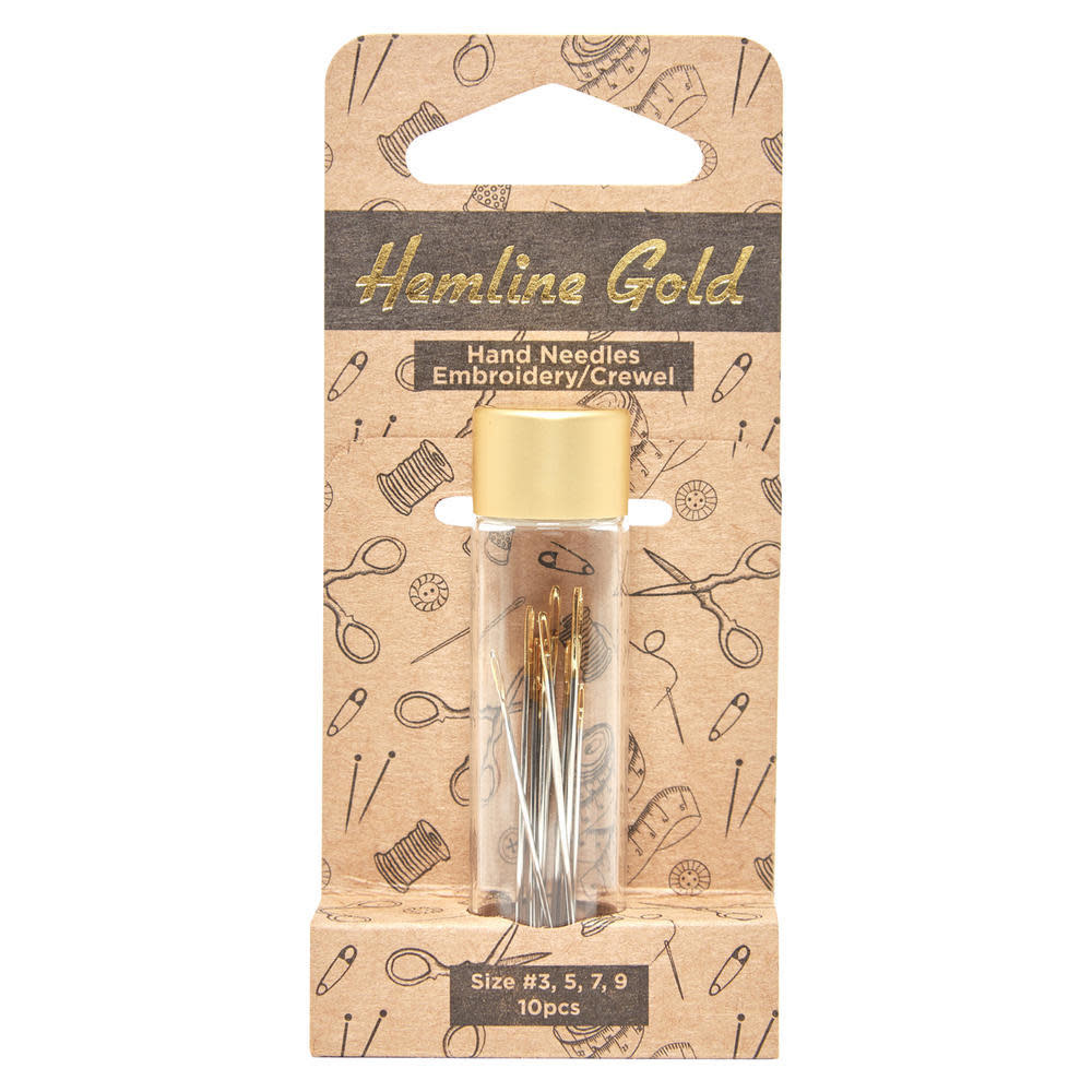 Hemline Gold HEMLINE GOLD Aiguilles à broder à la main (paquet de 10)