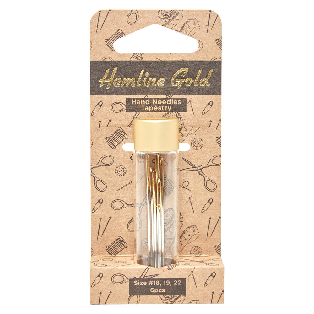 Hemline Gold HEMLINE GOLD Aiguilles à tapisserie à la main (paquet de 6)