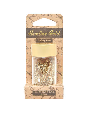 Hemline Gold HEMLINE GOLD Safety Pins (Gold)