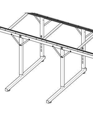 Handi Quilter Extention 2 pieds Handi Quilter métier Loft frame