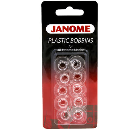 Janome Janome 10 plastic bobbins in blister package
