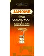 Janome Janome pied pose cordonnets ( 3 cordonnets pour machine 5 mm )