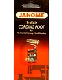 Janome Janome pied pose cordonnets ( 3 cordonnets pour machines 5 mm et 7 mm )