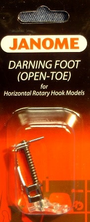 Janome Janome open toe darning foot 5 mm and 7 mm
