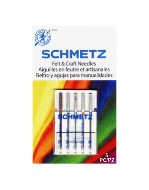 Schmetz Ensemble d'aiguille pour feutre et artisanat SCHMETZ #1854 sur carton - assortis - 5 unités