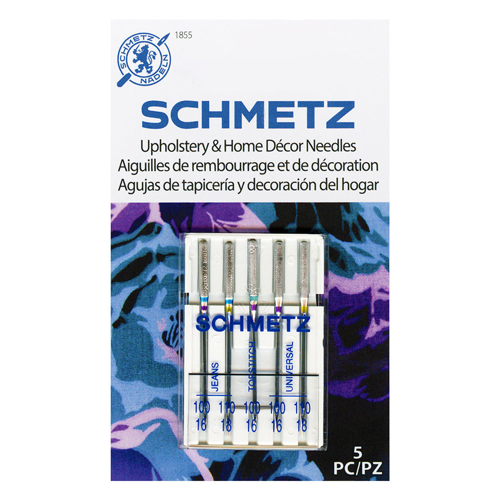 Schmetz SCHMETZ #1855 Upholstery & Home Needles Pack Carded - Assorted - 5 count