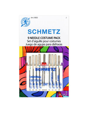 Schmetz Set d'aiguille pour costumes SCHMETZ #1850 sur carton - assortis - 9 unités