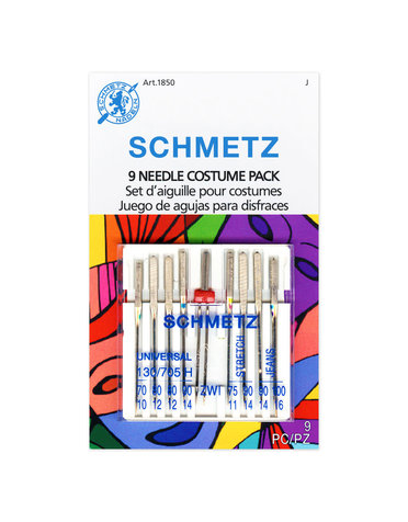 Schmetz Set d'aiguille pour costumes SCHMETZ #1850 sur carton - assortis - 9 unités