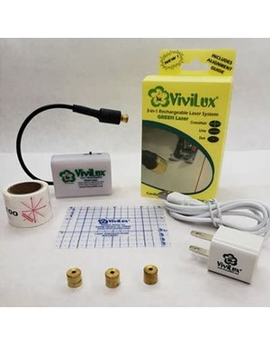 Crystalique/Harbor Sales, Inc. ViviLux 3 en 1 laser vert rechargeable (installation avec Velcro)