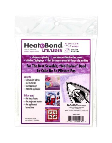 HeatnBond HEATNBOND Lite Iron-On Adhesive Sheets - 43cm x .9m (17″ x 1yd) pkg.