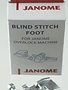 Janome Janome blind stitch foot