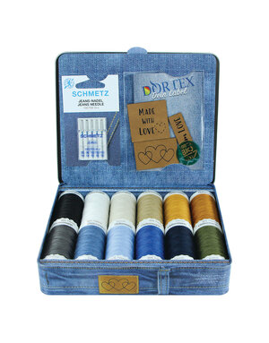 Gütermann GÜTERMANN Denim Love Nostalgia Box Denim Thread 100m 12 Shades