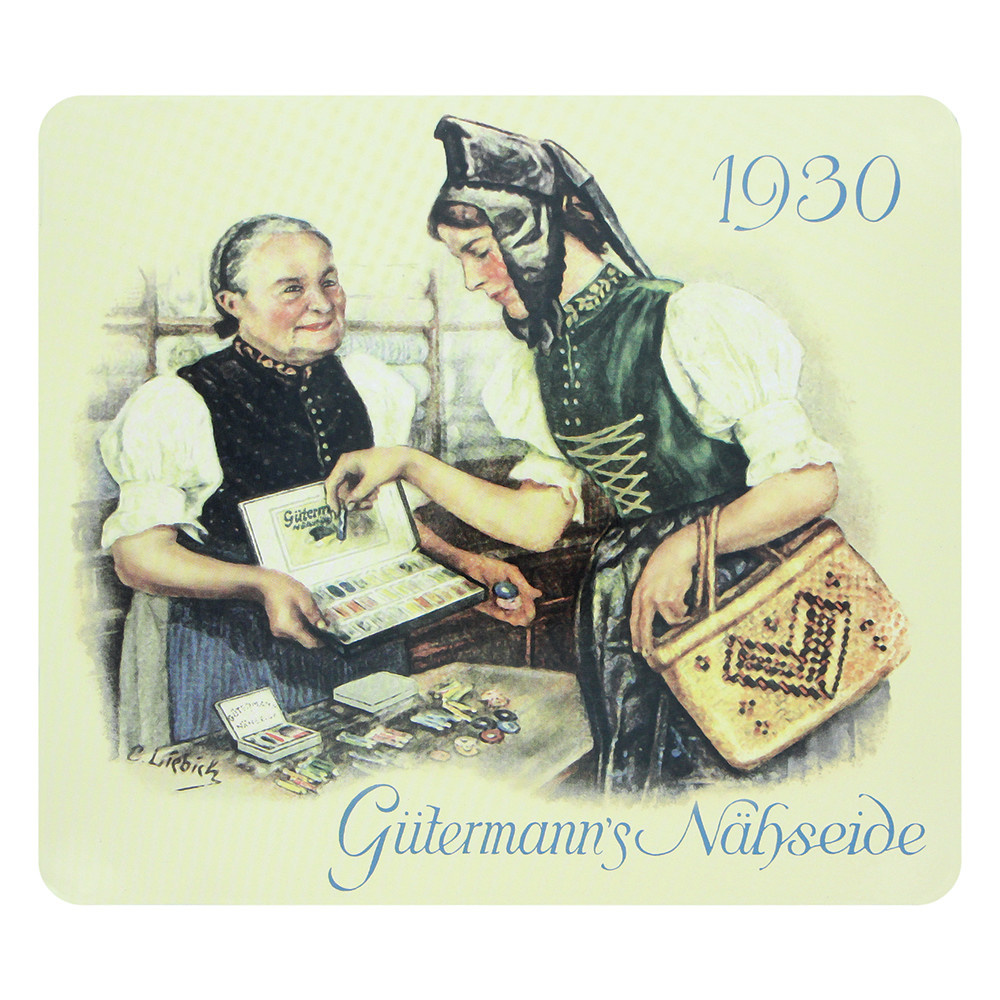 Gütermann GÜTERMANN 1930 Boîte nostalgie Fil à coudre tout usage de 100m 30 couleurs