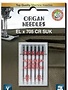 Organ Organ ELX705 chrome overlock needle assorted sizes 12-14