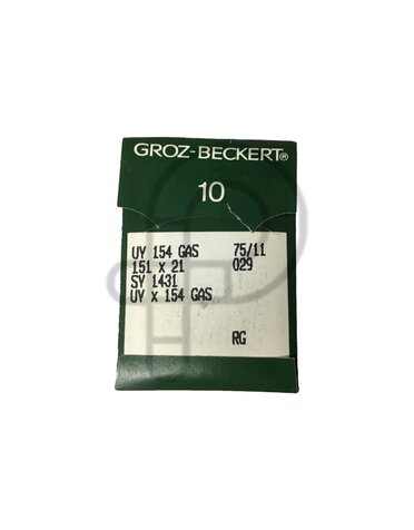 Groz - Beckert DISC Groz-Beckert UY154 GAS size 75/11 pack of 10