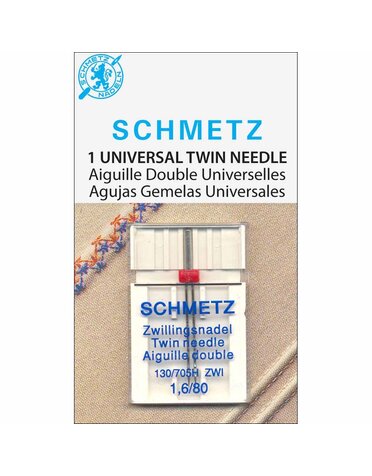 Schmetz SCHMETZ #1777 Twin Needle Carded - 80/12 - 1.6mm - 1 count