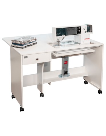 Horn Bernina cabinet couture et courtepointe Sewing & Quilting cabinet pour série 4-5-7 ( insert 25po ) blanc seulement