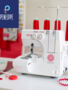 Pénélope Sew with the serger