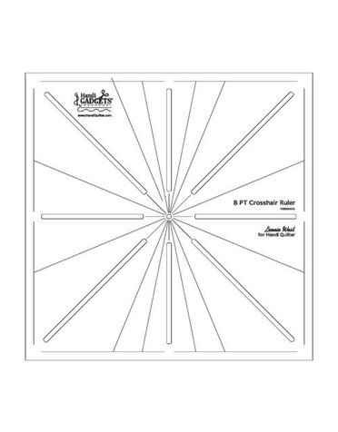 Handi Quilter Jade crosshair ruler