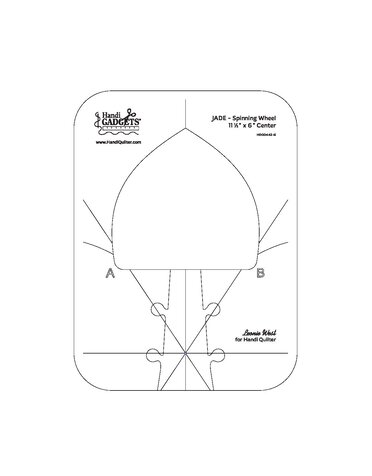 Handi Quilter Règle Jade Spinning Wheel (6-inch Center)