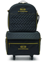 Baby Lock Baby Lock Grande valise avec sac pour module de broderie- Noir matelassé avec logo et composantes dorées
