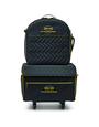 Baby Lock Baby Lock Grande valise avec sac pour module de broderie- Noir matelassé avec logo et composantes dorées