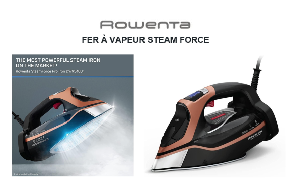 Rowenta DISC Rowenta fer à vapeur Steam Force (Nouveau)
