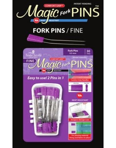 Taylor Seville Originals Magic Fork Pins 0.5mm 30 ct